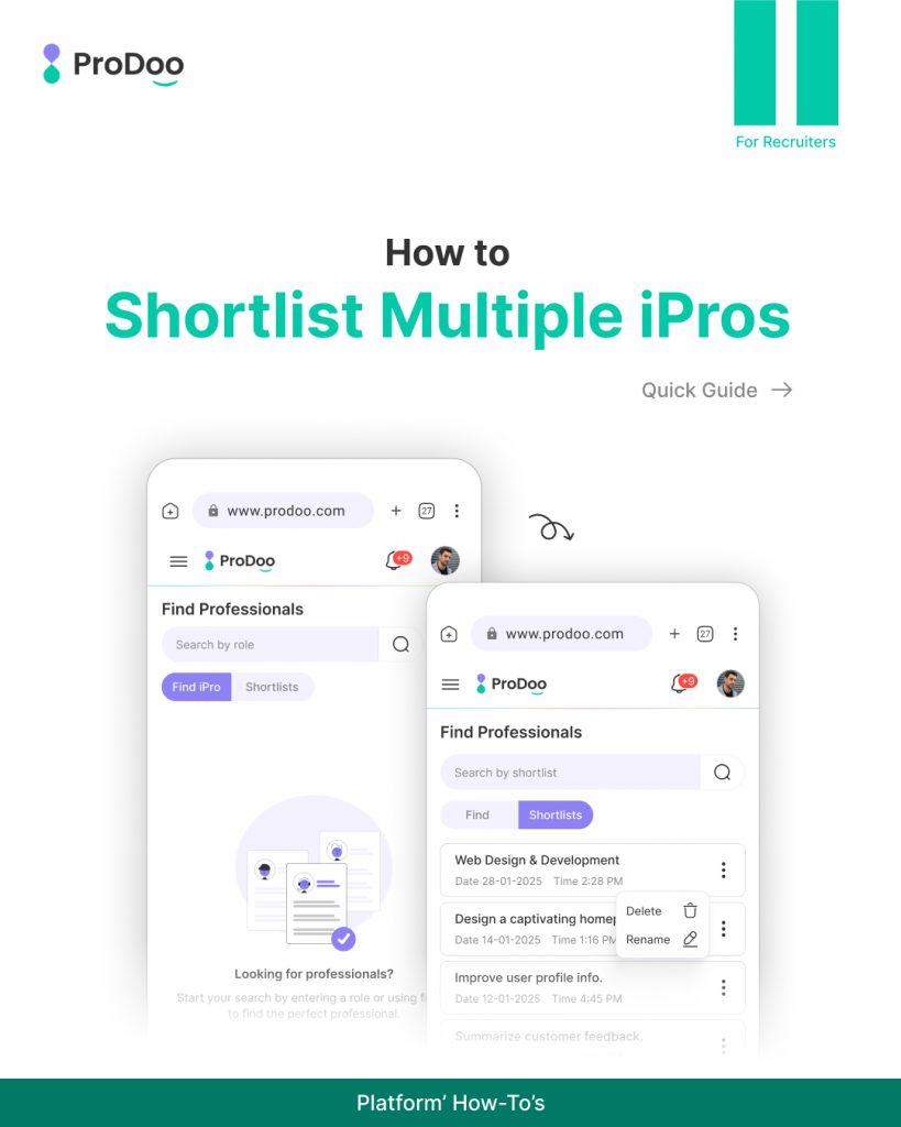 How to Shortlist Multiple iPros on Prodoo (Step-by-Step Guide) How to Shortlist Multiple iPros on Prodoo (Step-by-Step Guide)
