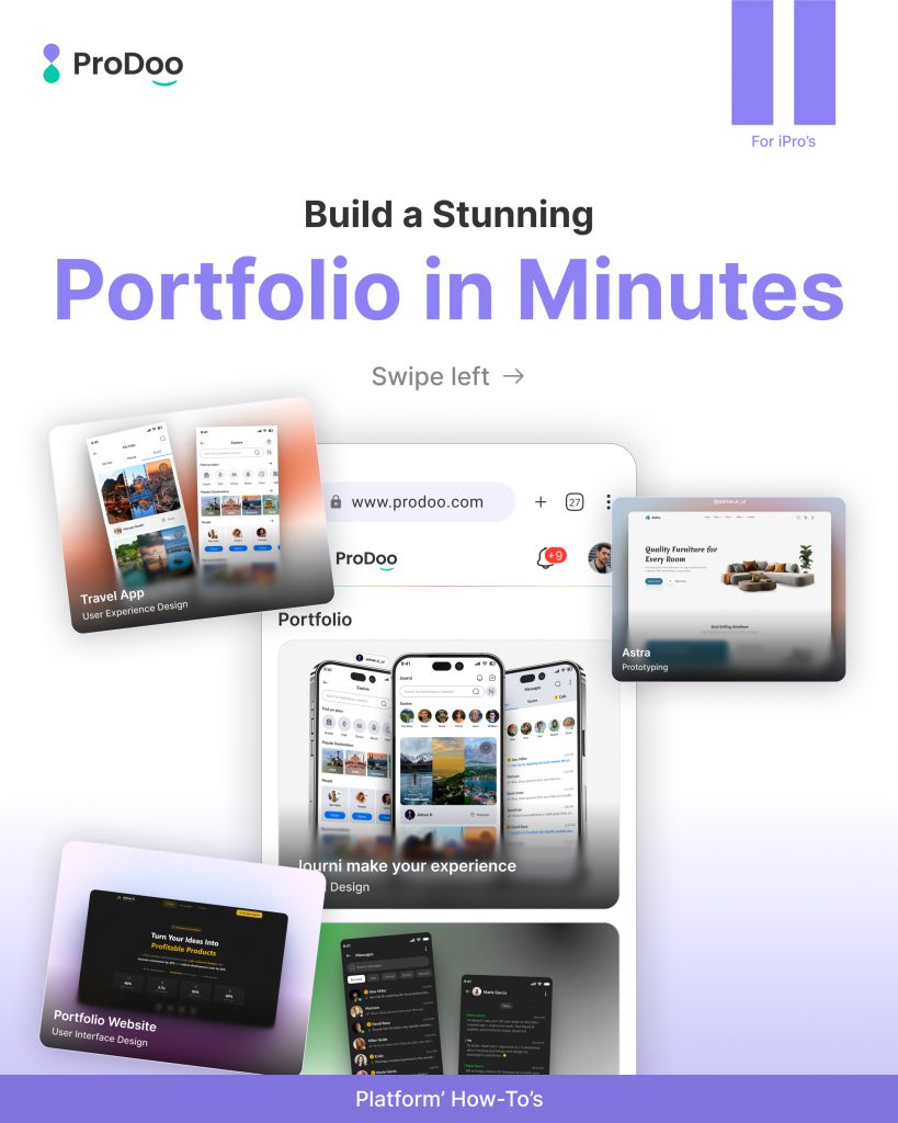 Build a Stunning Portfolio in Minutes on Prodoo Build a Stunning Portfolio in Minutes on Prodoo