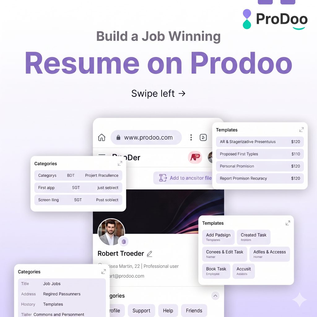 From Blank Page to Job Winning Resume: Your Guide to ProDoo From Blank Page to Job Winning Resume: Your Guide to ProDoo