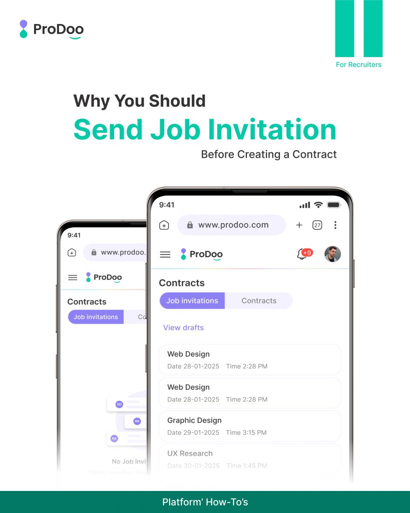 Why Recruiters Should Send Job Invitations Before Creating a Contract